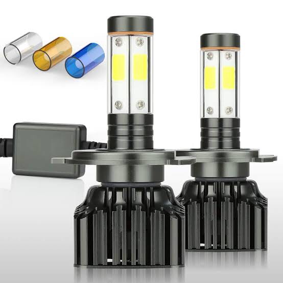 LABLT 2pcs 9003 Hb2 Led Headlight Bulbs Hi Lo Beams 100W 12000LM 6000K Brightest White ZES Chips Light Conversion Kits