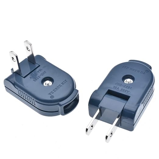 2-Pack 2 Prong Extension Cord 15 FT,10A/125V 18AWG USA Polarized Two Prong AC Extension Cable,Flat Thin Extension Cord Male-Female Single Plug for Christmas Lights/TV/Fan,Black,4.5M(Certified)