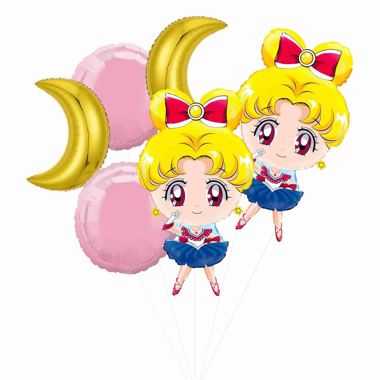 CYMYLAR sailor moon party decoration, sailor moon balloon, girl birthday balloon, movie balloon, birthday party decoration, 35inch, Pink