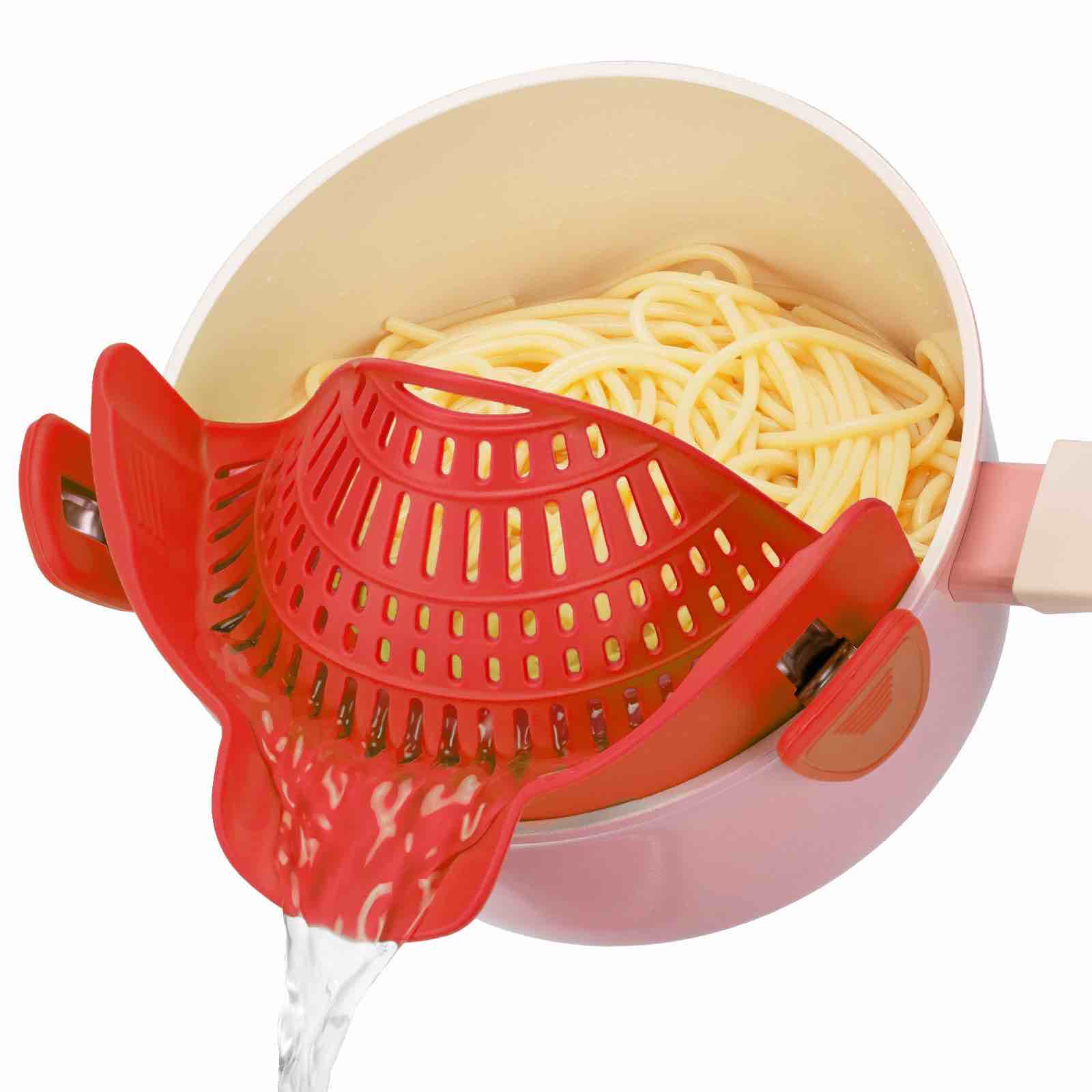 Pasta Strainer Silicone (Red)
