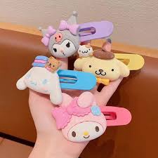 Cute Cartoon Hair Clips for Girls, Kawaii Barrettes Animal Pets Hair Décor Design Women Plastic Snap Hair Clips Accessories Hair Decor Gift for Kids Teens Girls 4 Pcs