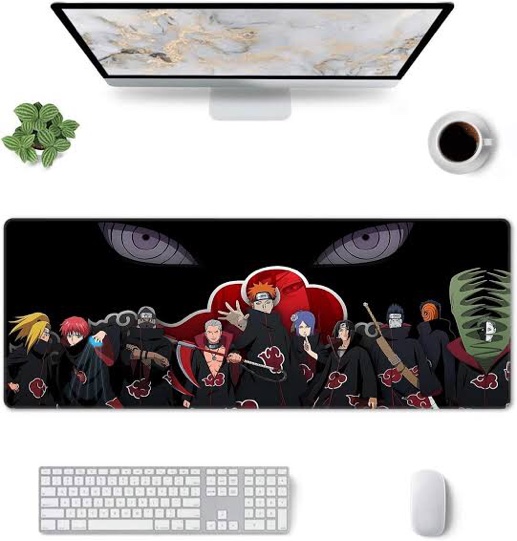Mouse Pad Compatible with Akatsuki Pain Non Slip Rubber Base Gaming Office Anime Large Mouse Mat for Computer | 11.8 X 31.5in