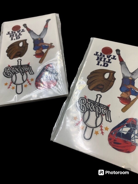 65 Pieces Baseball Temporary Tattoos for Kids Adults, Baseball Birthday Party Decoration Supplies, Boys Girl Sports Gifts School Prizes Rewards