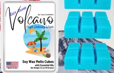 2 Packs of Natural Soy Wax Melts (Volcano) 