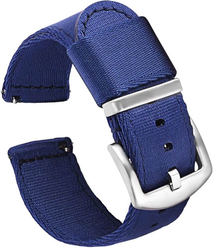 PBCODE Watch Strap 20mm 22mm Seat Belt Nylon Quick Release Watch Bands for Men
