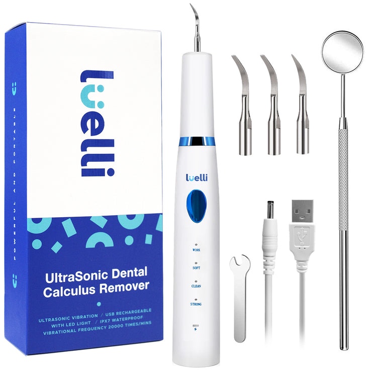 Ultrasonic Dental Calculus Plaque Remover - White