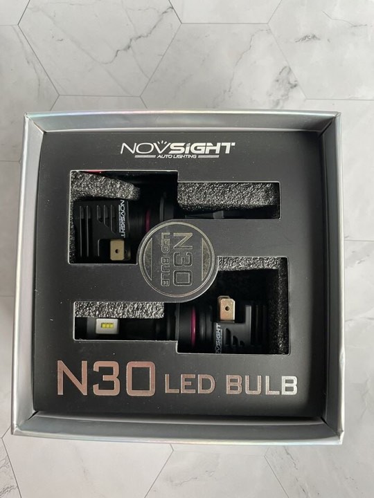 Novsight H7 Led Car Headlight 6000K 10000lm Pair Automotive A500-N30B-H7