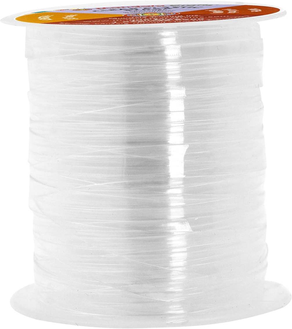 Mandala Crafts 1/2 Inch Lightweight Clear Elastic for Sewing – 33 YDs Invisible Transparent Elastic Band Clear Elastic Strap for Bra Lingerie Swimwear Garments