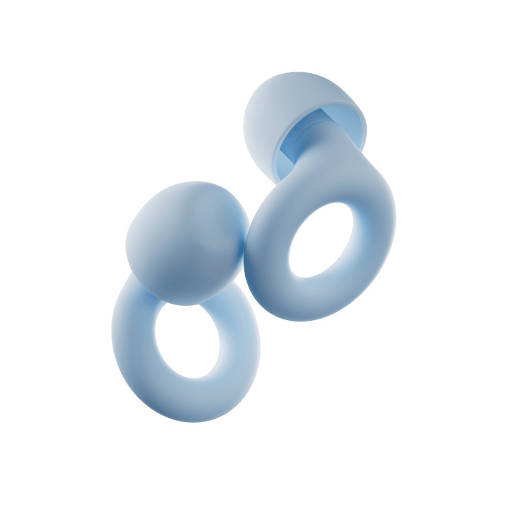 Ear Plugs for Sleeping Noise Reduction Reuseable, Concerts, Focus, Travel, Work, High Fidelity – 2 Pairs 14 Eartips– Flexible Soft-Touch – NRR of 24 and 27 dB Noise Cancelling (Blue)