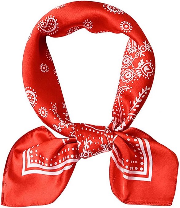Roizsx Fashion Hair Scarf for Women Lightweight Silk Feeling Head Scarves Square Bandanas 27.5× 27.5 inches