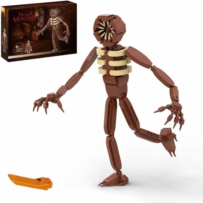 Millionspring Doors Monster Figures Building Block, Hot Horror Game Toys for Fans Boys Kids Halloween Thanksgiving Christmas Birthday Gifts(409pcs)