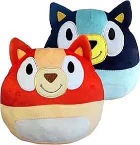 Blue Plush Dog Orange Plush Dog Stuffed Animal Cute Plush Animal Plush for Boys Girls Kids (2pcs)