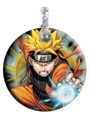 FQJNS Christmas Ornament Ceramic Porcelain Ornament for Christmas Tree Ornament Hanging Decorative Home Decoration Diameter 2.8 Inch Cool Anime Character