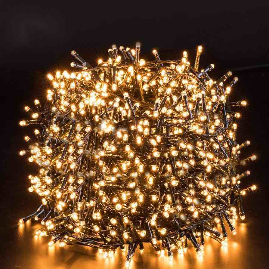 LED String Lights (25M, 1000 LEDs, Warm White)