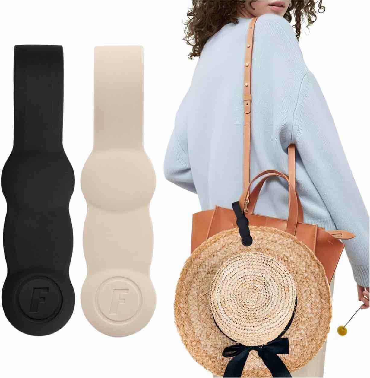 FUUNTATO Magnetic Hat Clip for Travel On Bag Strong Magnetic Hat Holder for Handbag Luggage Backpack Purse