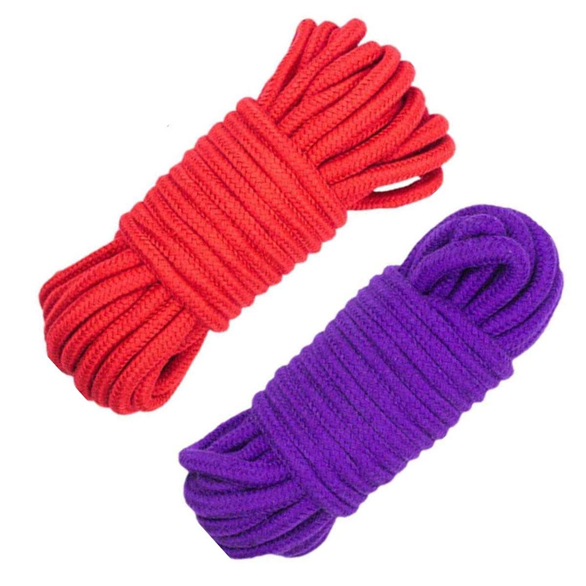 Soft Rope Cord,2Pack Soft Cotton Rope 10 M/33 Feet 8 MM All Purpose Cotton Rope Craft Rope