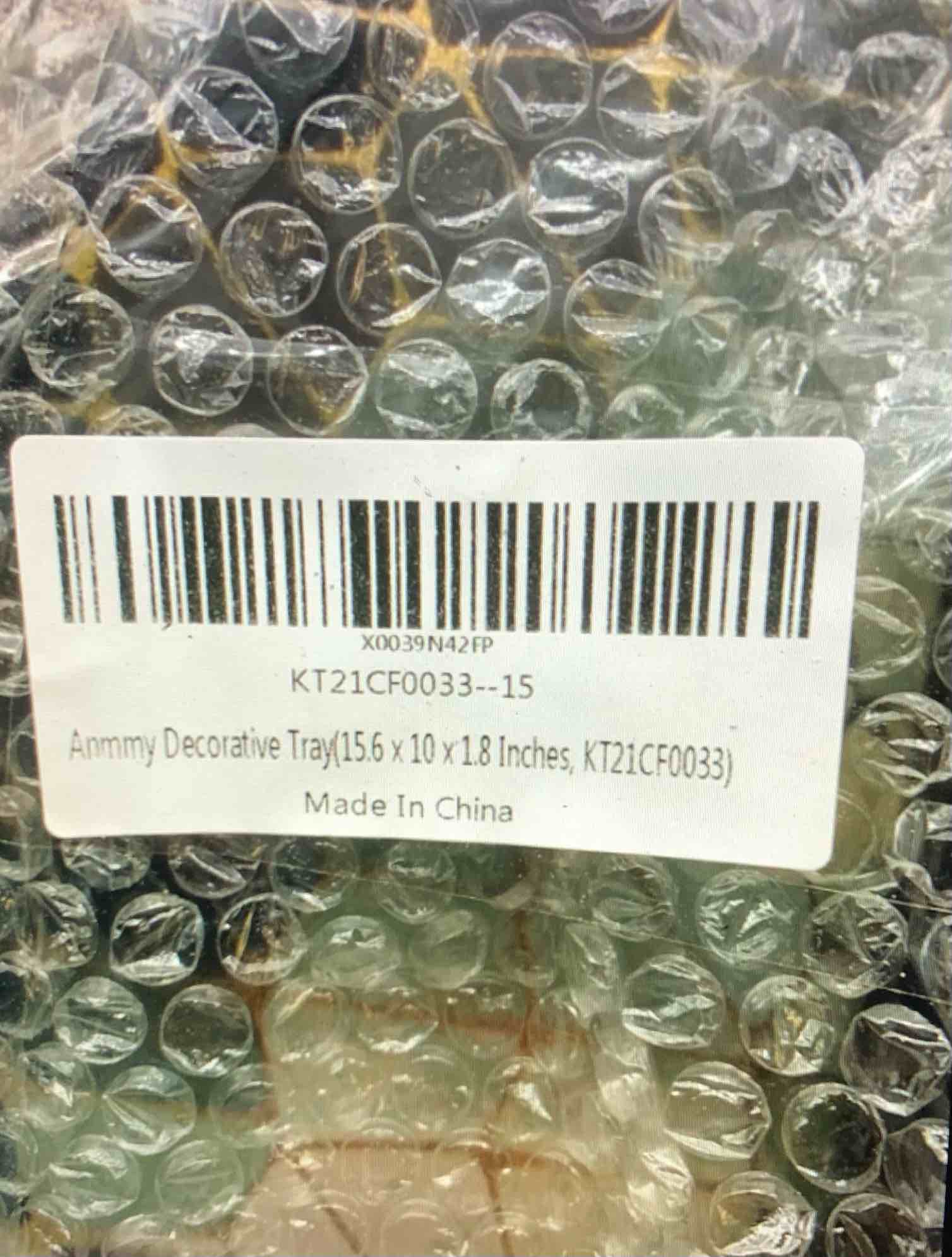 Anmmy Serving Perfume Decorative Tray Bed Bathroom Tray Jewelry Food Marble Gold Trays with Handals for Dinner Couch Outdoor Bar Organizer Rectangle Drink Coffee Fruit Tray