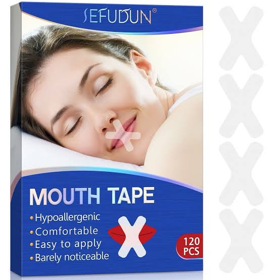 Mouth Tape Gentle 120PCS White Tape Hypoallergenic Pain-Free Removal Tape