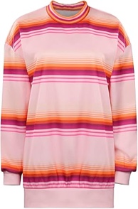 iuracooy Enid Sinclair Sweatshirt Wednesday Cosplay Costume Mock Neck Long Sleeve Striped Tops Shirt