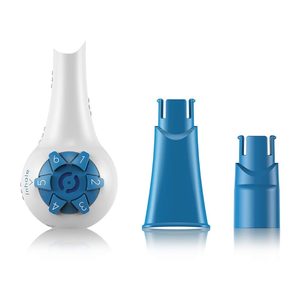 HETARU Hand-Held Breathing Trainer Inspiratory Expiratory Muscle Trainer Lung Health Fitness Exerciser, Drug Free