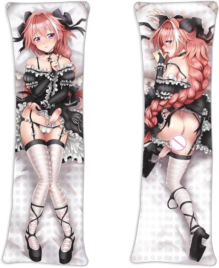 Fate Grand Order Knight of Evaporated Sanity Saber Astolfo Body Pillowcase 105cmx40cm(41.3inx15.7in) 2 Way Double-Sided Japanese Anime Manga Throw Pillow Cover Home Decor