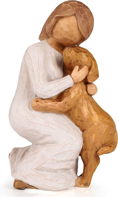 Brrxiur Dog Memorial Gift Sculpture Pet Loss Gift Passed Away Dog Owner Memorial Gift