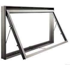 Double Glazing Glass Black Aluminium Alloy Frame Casement Windows