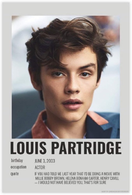 Louis Partridge 90s Vintage Poster for Room Aesthetic Canvas Poster Bedroom Decor Sports Landscape Office Room Decor Gift 30×45cm No Frame