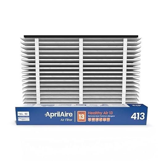 AprilAire 413 Replacement Filter for AprilAire Whole House Air Purifiers - MERV 13, Healthy Home Allergy, 16x25x4 Air Filter 
