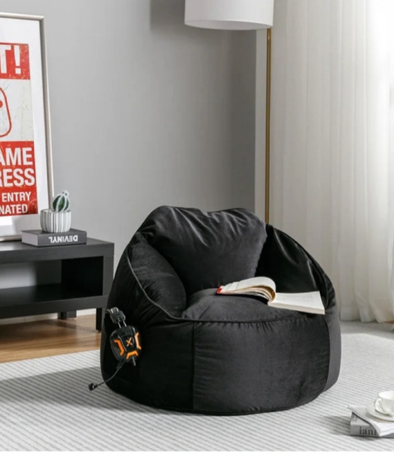 Ace Casual Kids and Teen Bean Bag, Black