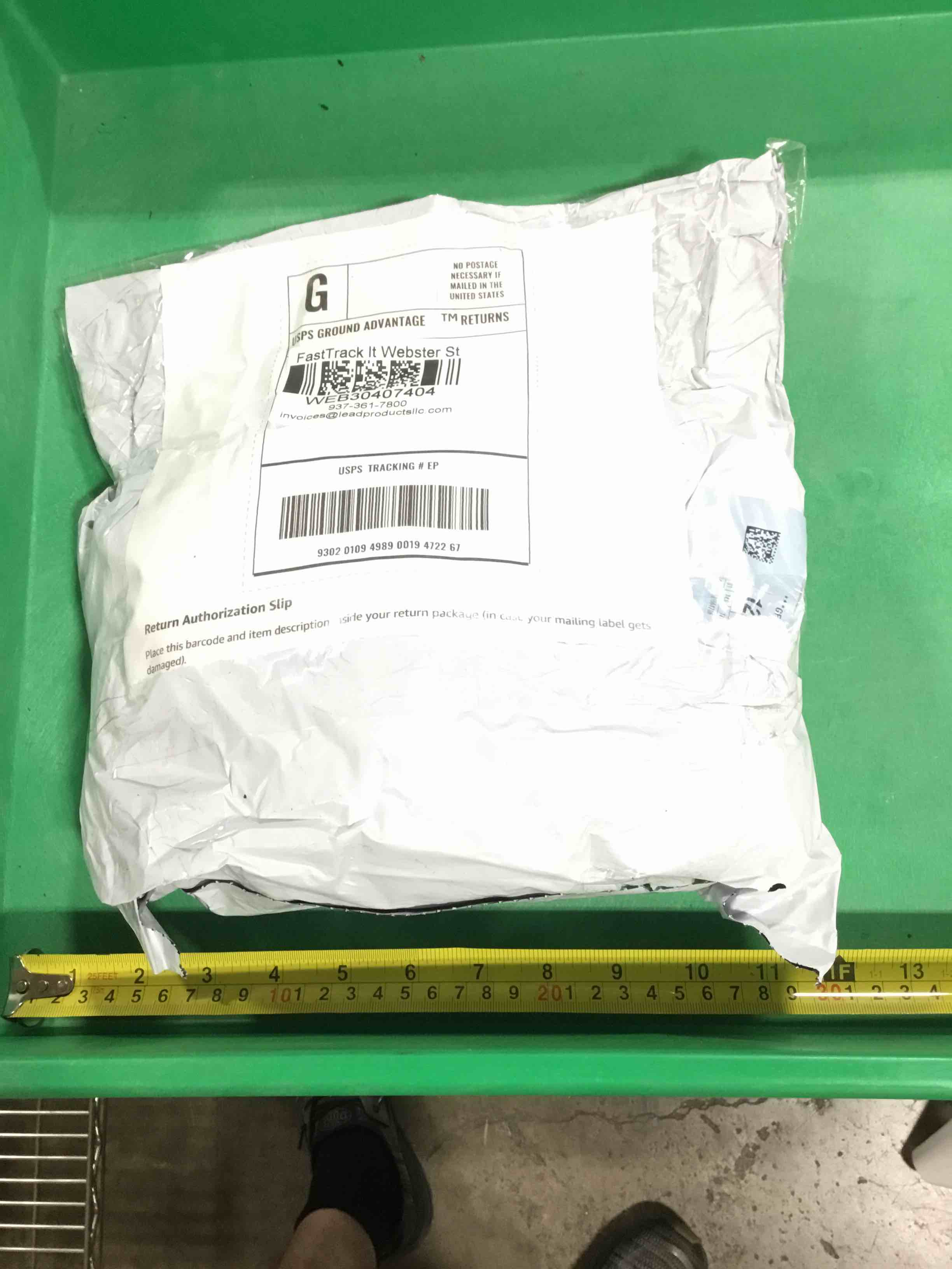DHL undeliverable mail, mystery item