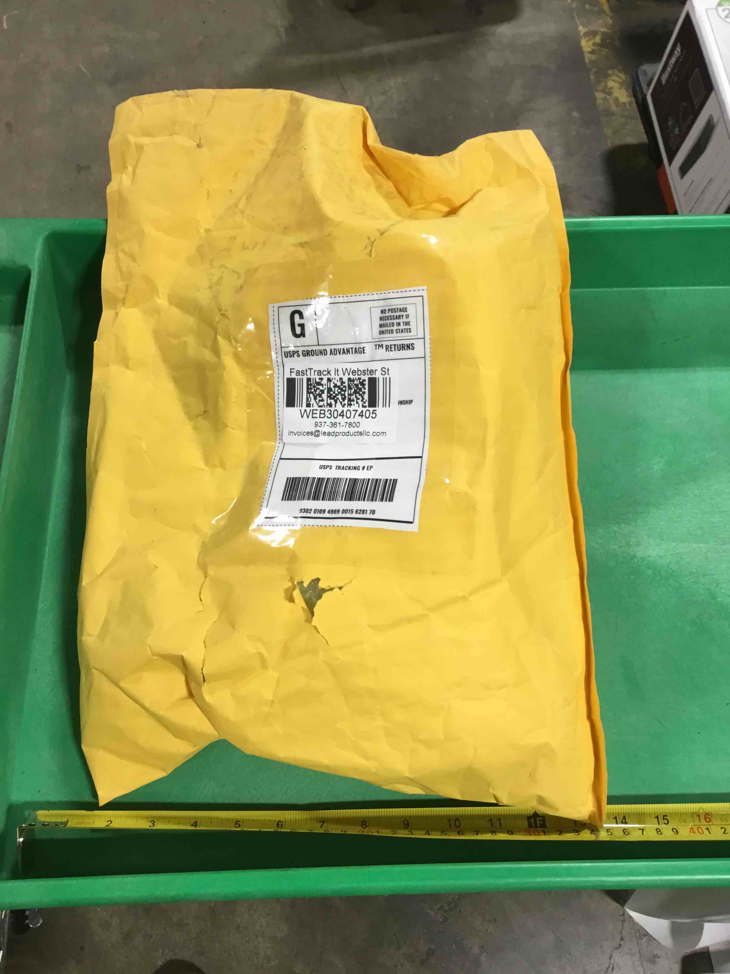DHL undeliverable mail, mystery item