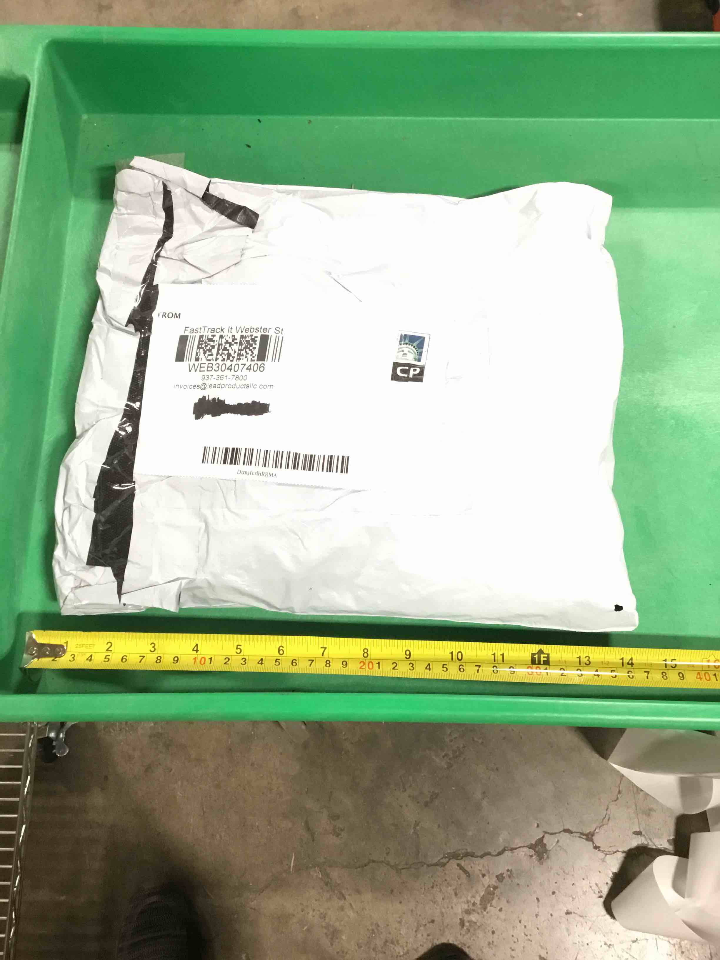 DHL undeliverable mail, mystery item