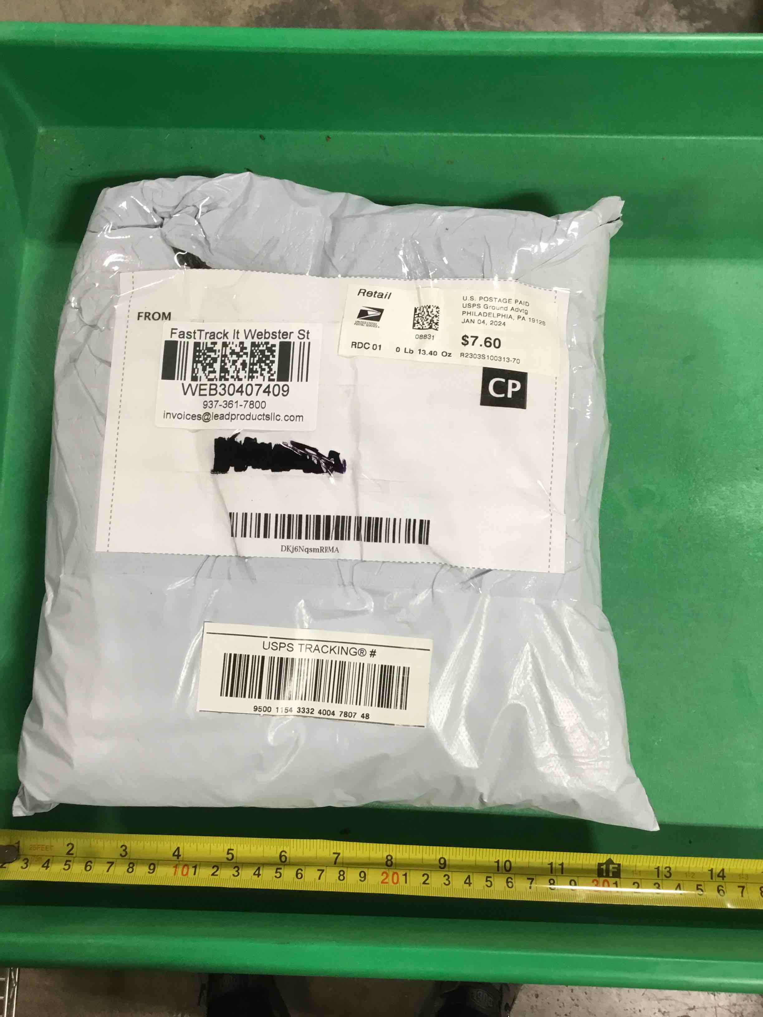 DHL undeliverable mail, mystery item