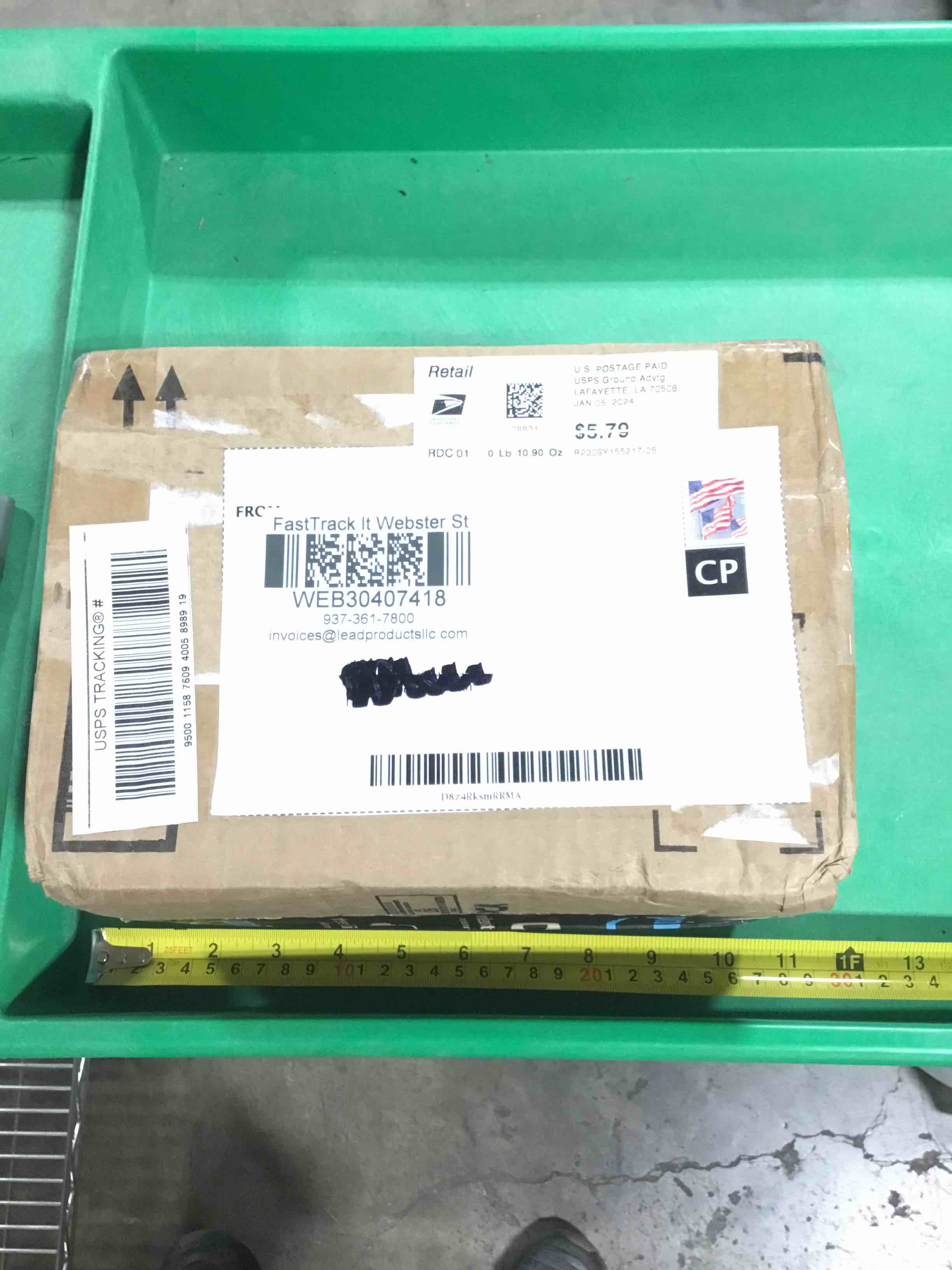 DHL undeliverable mail, mystery item
