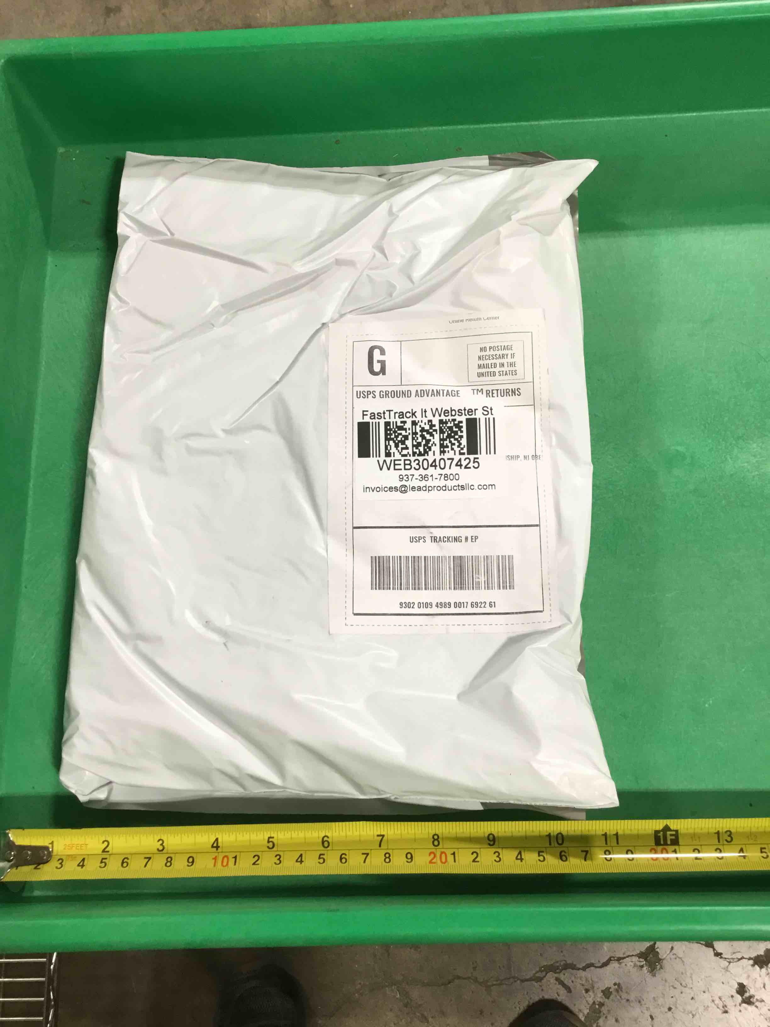 DHL undeliverable mail, mystery item