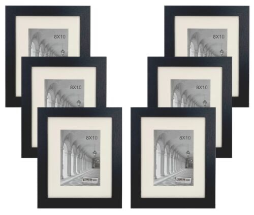 Upsimples 11 x 9 Picture Frame Set of 5 matted for 6.5 x 4.5 photos