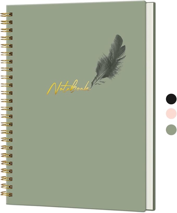 Journaling Notebooks, Spiral Journal Notebook for Women&Men,160 Pages Lined Hardcover Notebook, College Ruled Notebook for Work, Journal for Writing, A5