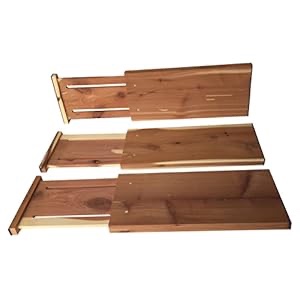 Axis International Marketing Drawer 3 Pc Cedar Expandable, 3pc Dresser Divide...