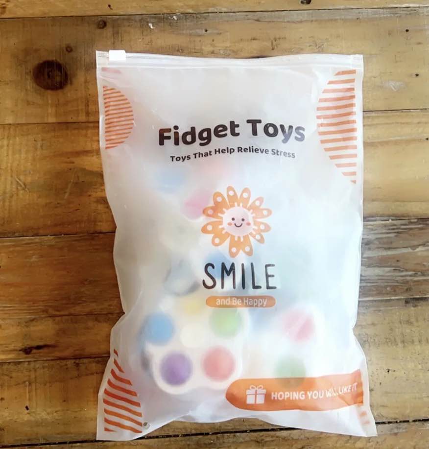 Pop-It Fidget Spinner 5 Piece Multi Pack - New