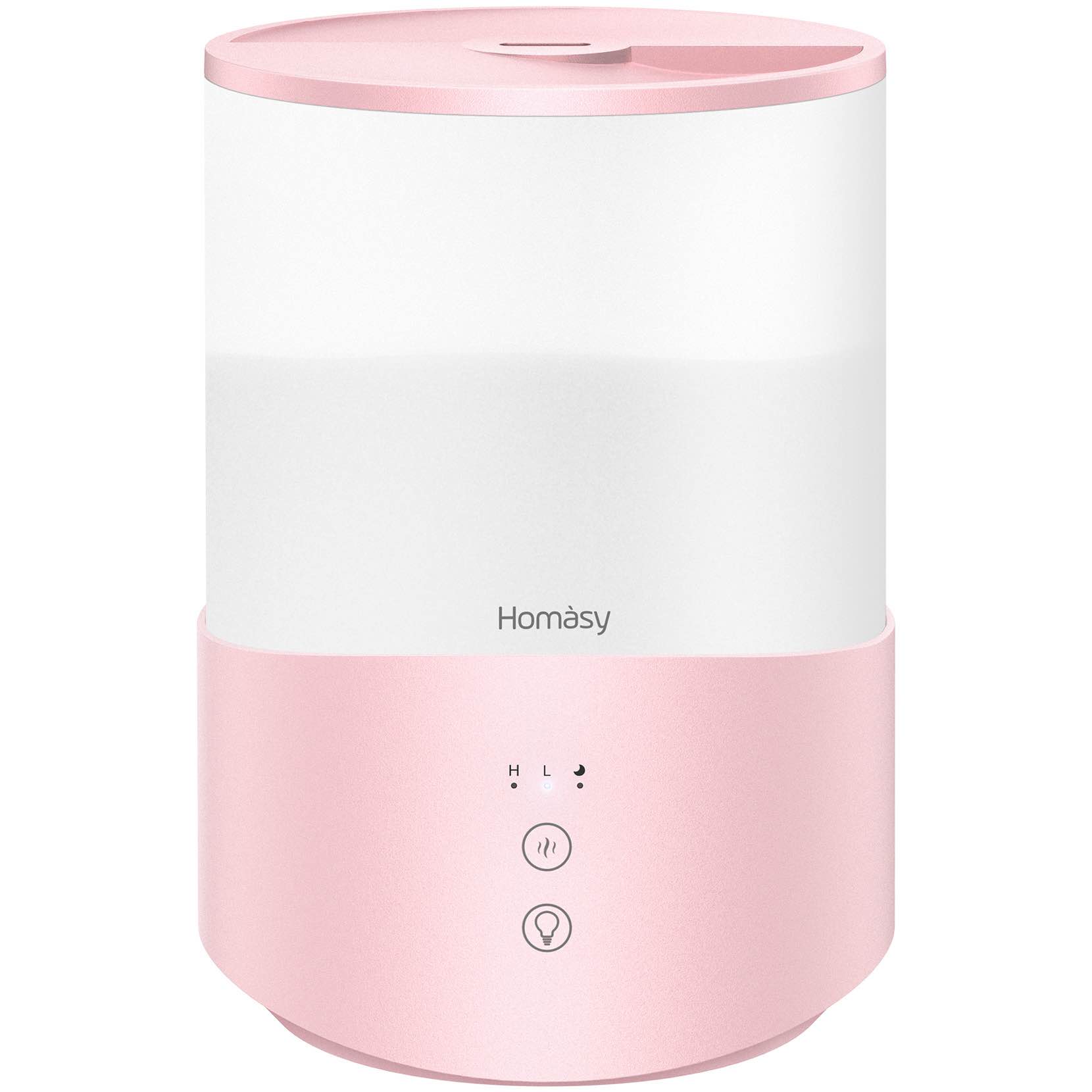Homasy 2.5L Humidifiers for Bedroom, 7-Color Night Light Cool Mist Humidifiers Diffuser, 30Hrs Top Fill Humidifier