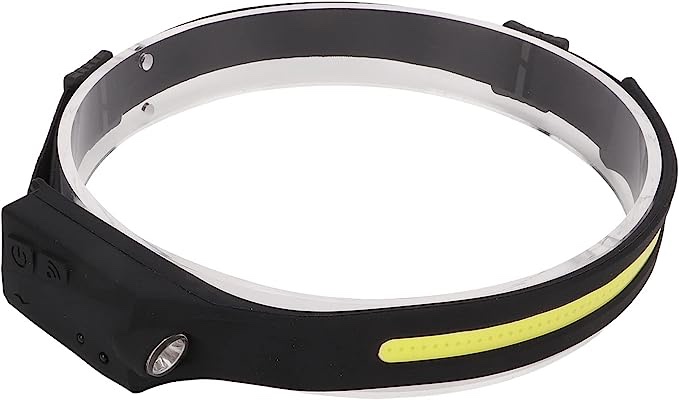 Demeras COB LED Headlight, Smart Sensing Headlamp Flashlight for Hiking for Fishing