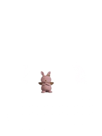 Pink Rabbit with Bow Tie and Wings Toy
