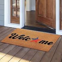LEOP 4th of July American Independence Day Doormat,Independence Memorial Day Patriotic Indoor Outdoor Decoration,Patriotic Welcome Not Slip Washable Front Door Mat,24×16 Inches