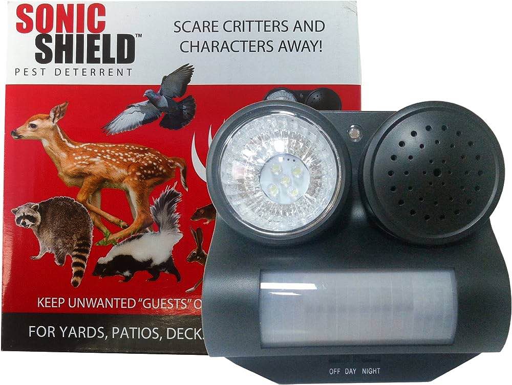 Bird B Gone MMSS-GRD/D Sonic Shield Sound and Light Pest Repellent