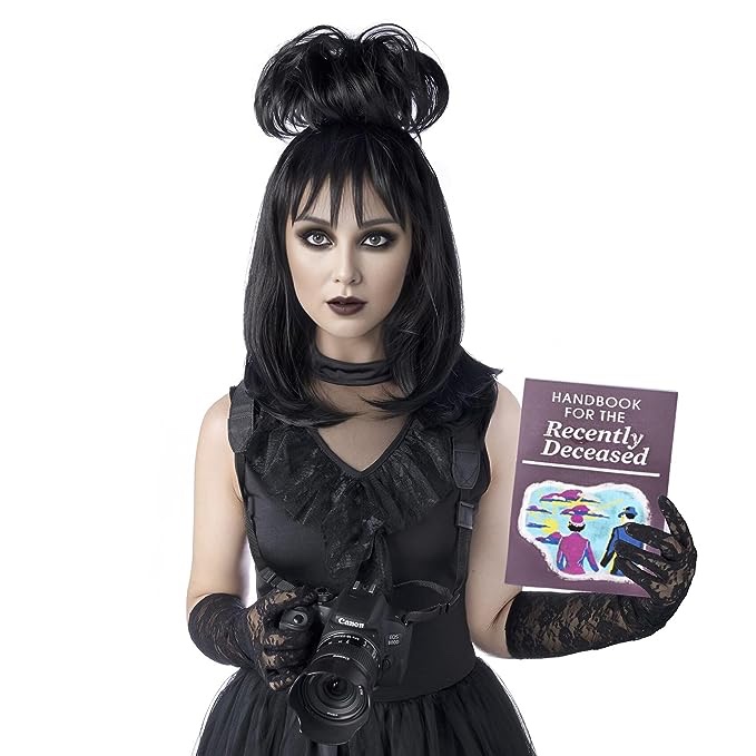 Juziviee Lydia Deetz Wig hairParty Costume 20206K