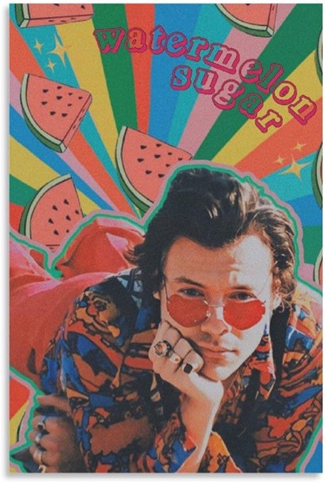 Vintage Poster Harry Styles Poster Poster Decorative Painting Canvas Wall Art Living Room Posters Bedroom Painting 08x12inch(20x30cm)