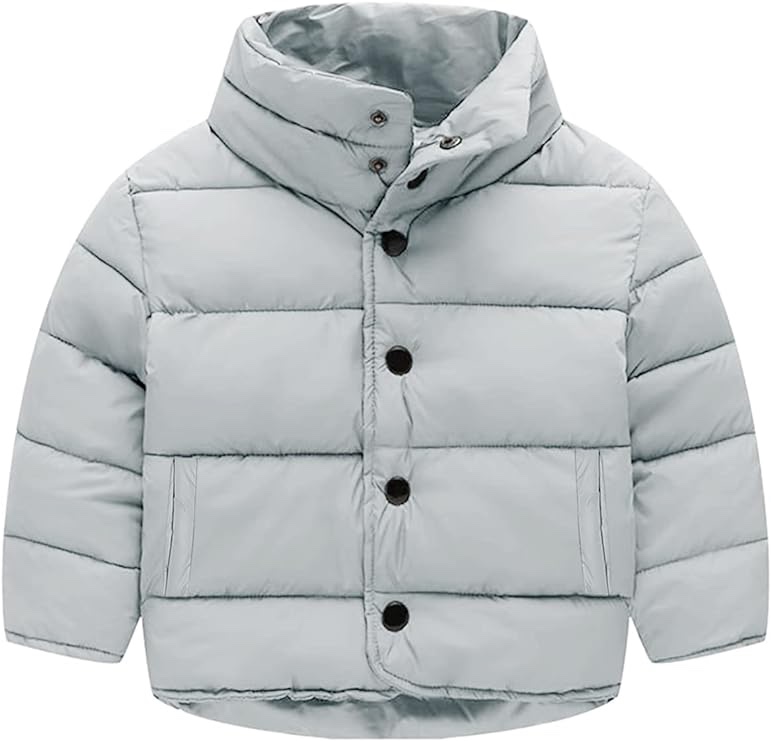 Leyay Winter Coat For Kids Button Up Down Jacket Children Snow Outwear Waterproof
