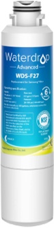 Waterdrop DA29-00020B ?????? ????&???? ?????????????????? Refrigerator Water Filter, Replacement for Samsung HAF-CIN/EXP, DA29-00020A/B, DA29-00020B-1, RF263BEAESR, RF28HMEDBSR, RS25J500DSR, 1 Filter