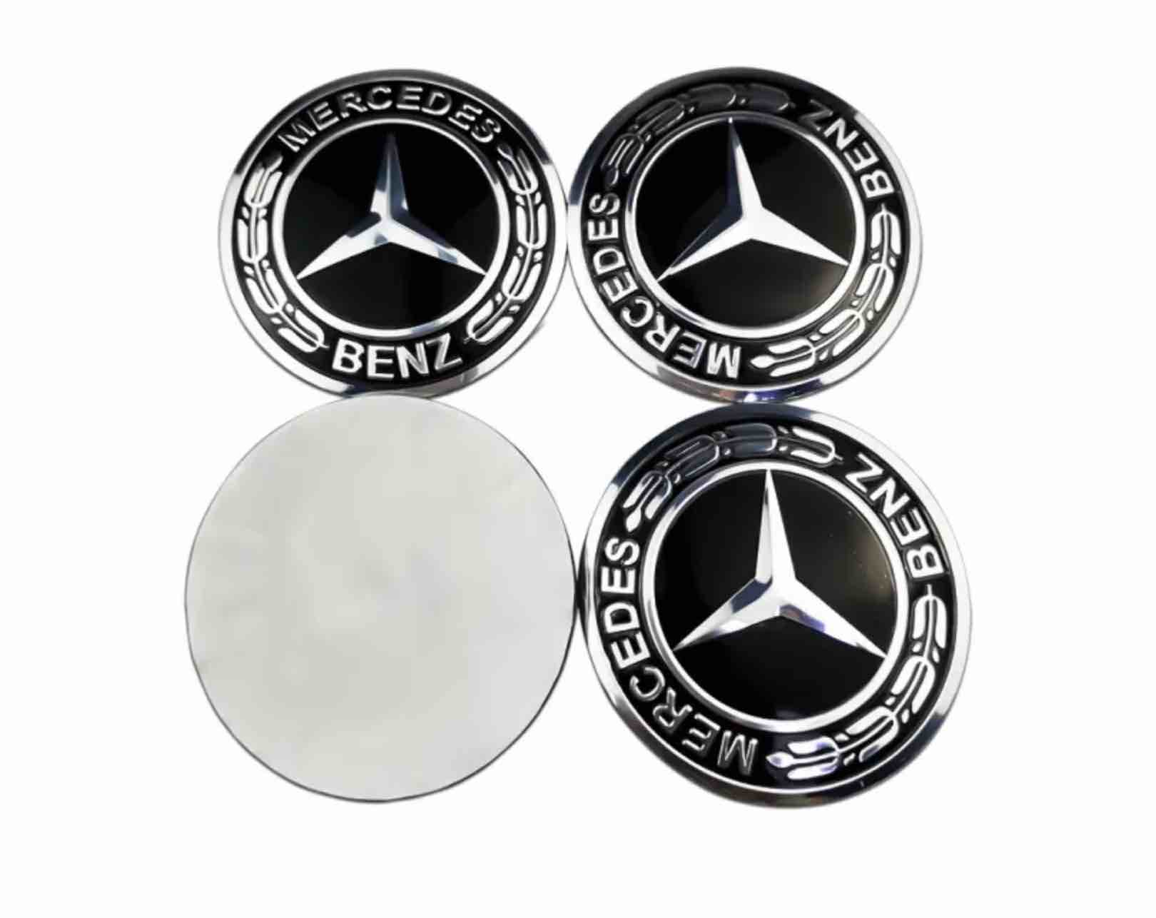 4pcs/set 56mm Car Wheel Center Hub Cap Sticker Auto Tire Emblem Badge Decal for Mercedes Benz 